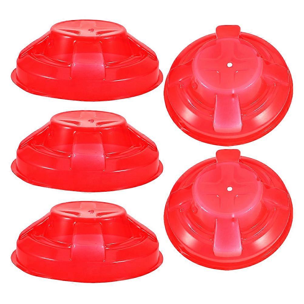 Detector Cover Protective for 5Pcs Red Plastic Fire Detectors