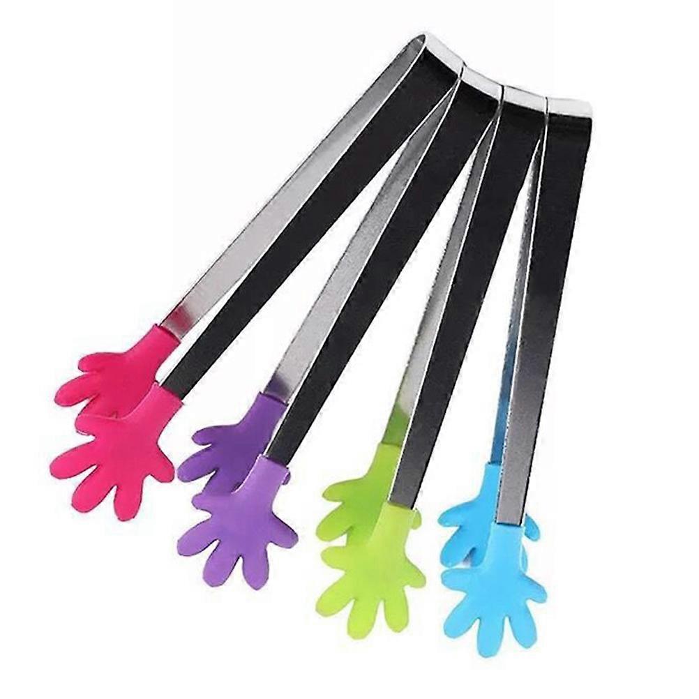 Multi-Function Serving Tongs Silicone Kitchen Tongs for Food 4Pcs
