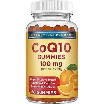 C0Q10 voedingsgels en -kauwtabletten met sinaasappelsmaak, 60 stuks.