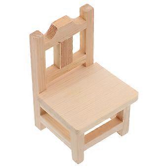 Miniatyrstolar till dockhus Mini träpall Fyrkantiga dockhusmöbler för vardagsrumsdekoration Trä 9.00X5.50X5.00CM 1 set