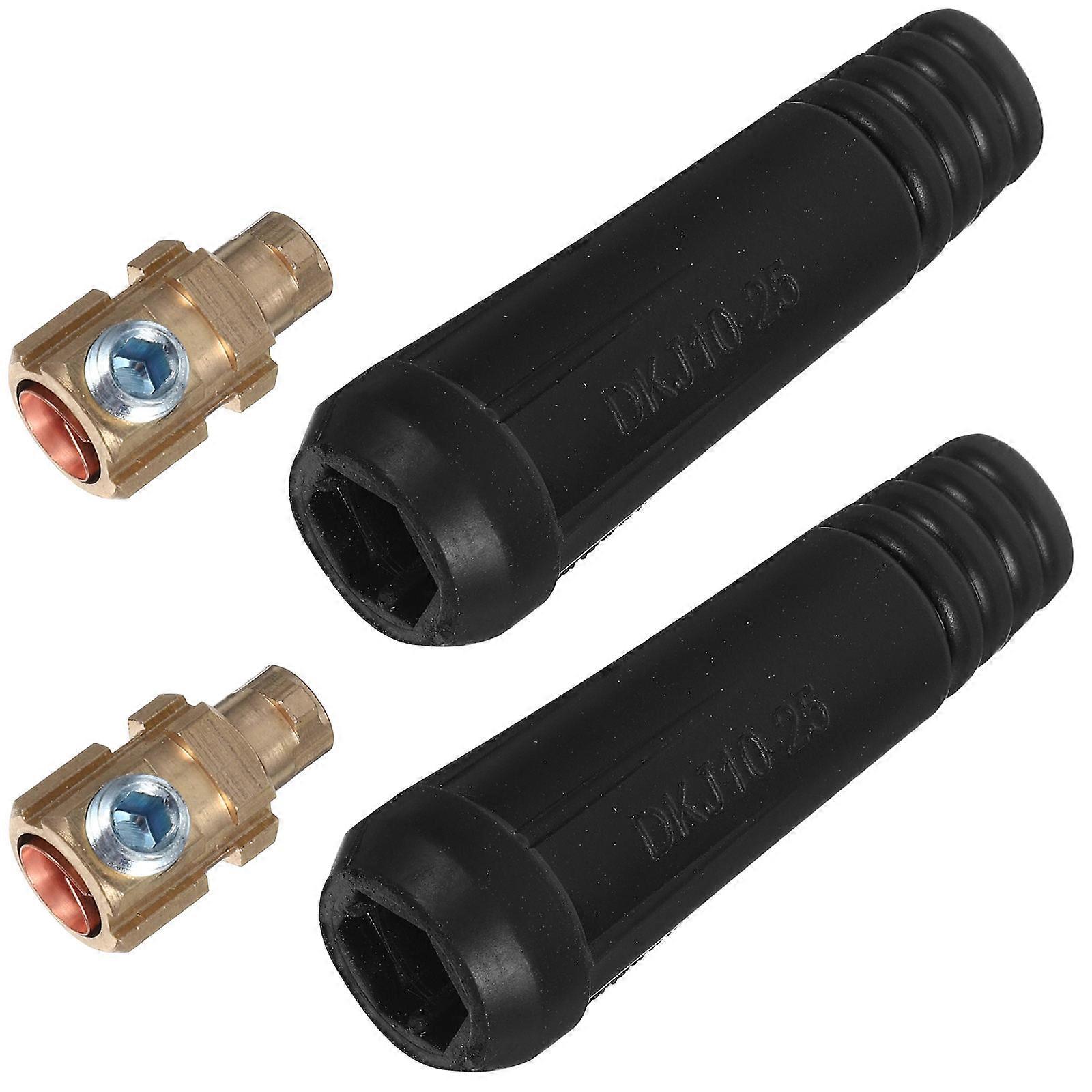 1 Set Welding Cable Panel Connector Quick Fitting Electric Welding Machine Attachment With Sleeves