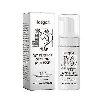 Hoegoa hair styling mousse, moisturizing hair care, long-lasting moisturizing, curling, styling, foam styling mousse