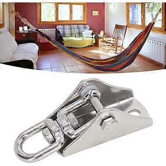 Stainless Steel 360 Degree Rotating Swing Hanger Hook, Heavy Duty Hammock Hanging Kit with Carabiner, for Hammock Chair, Tree, Yoga, Gym