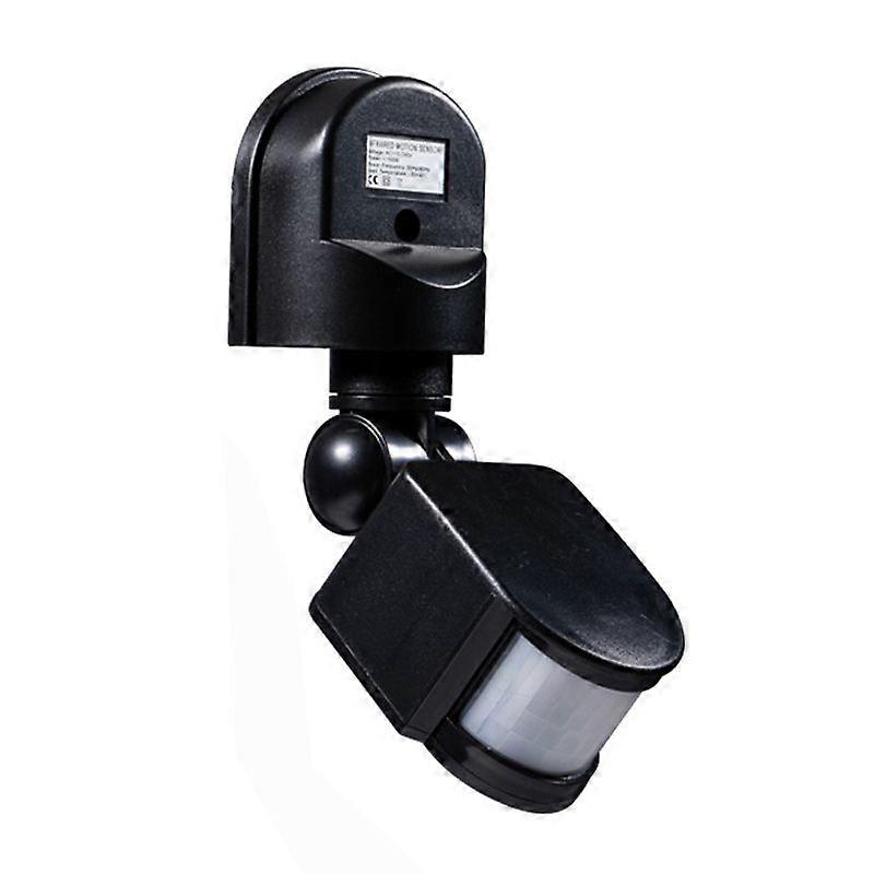 Infrared Human Body Sensor Intelligent Switch Adjustable Angle Ceiling Type Induction Module Wall Mount 220V Black