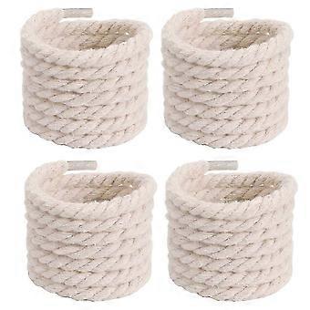 Solid Color Round Thickened Shoe Laces 120cm Length For Sneakers 2 Pairs Twisted Braided Shoe Strings Replacement