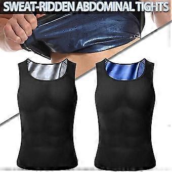 Gynecomastia Compress Tank Top Menn Slanking Body Shaper Vest Sweat Sauna