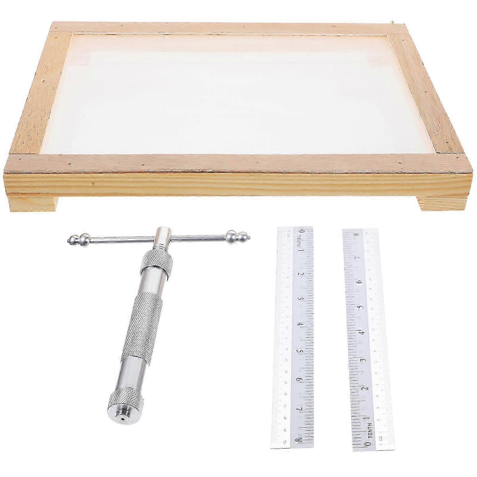 Incense Coil Extruder, Aluminum Alloy & Wood Rectangular Design, Easy to Use and Clean, for Gifting, 1 Set