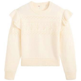 Levis Womens/Ladies Shane Pointelle Flutter Sweater Top