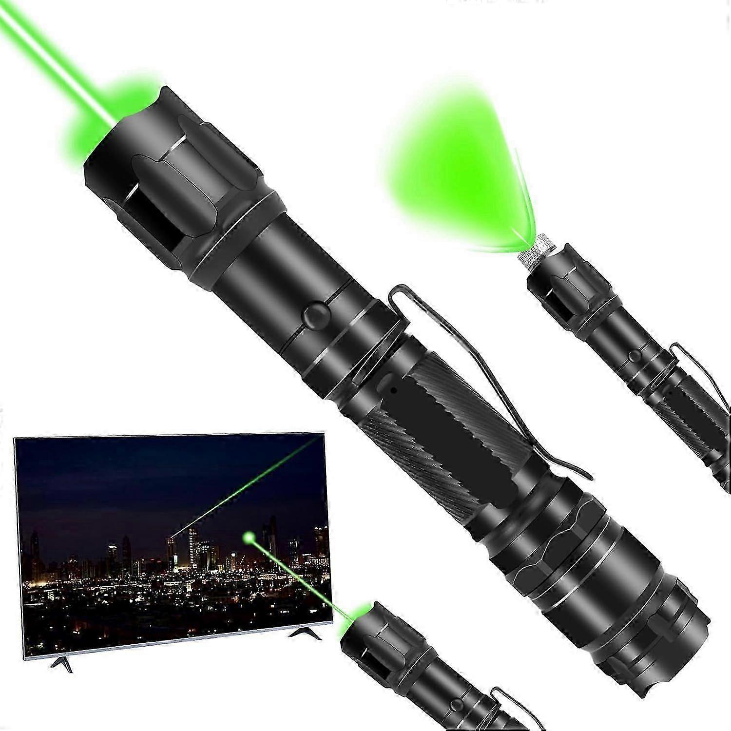 Newest Long Distance Laser Pointer, Rechargeable Green Flashlight Laser