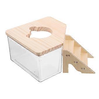 Hamster Bath Sand Box Sand Bath Box Dual Use 2Sets for Pet Hamsters
