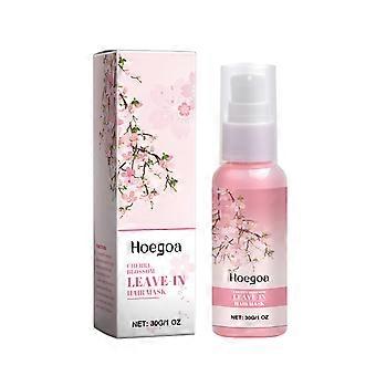 2pcsSakura Leave - in Hair Mask, Repairs Dry Frizzy Hair, Smooth & Shiny, Contains Glycerin, Vitamin E, Sakura Extract