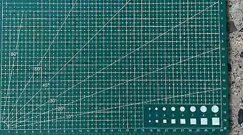 A3 Pvc Rectangular, Cutting Mat, Grid Line, Plate Tool