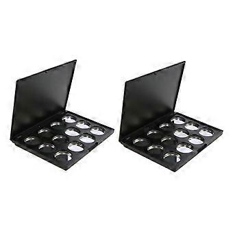 Leere Lidschattenpalette mit 12 Fächern – individuell anpassbarer Make-up-Organizer für Reisen und einfaches Nachfüllen (DIY)