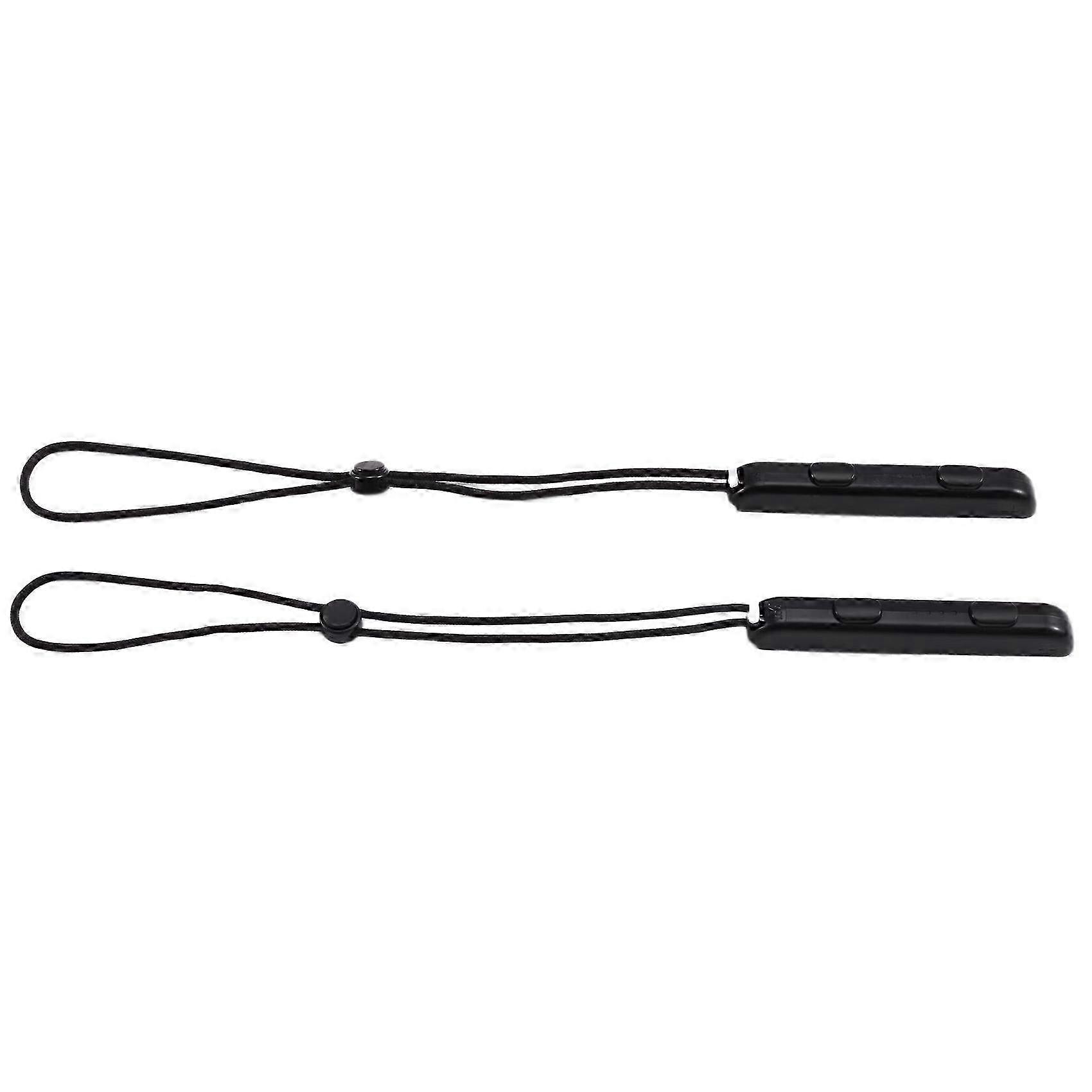 2 Pack Wrist Strap for Switch Joycon Controllers, Adjustable Replacement for Joy Con Straps with Secure Lock (Black)