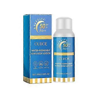Kosteuttava aurinkovoidesuihke SPF 50 UV-suoja Nopeasti kalvonmuodostava Ei-rasvainen Päivittäiseen ihonhoitoon ulkoiluun Vaellukseen Kalastukseen Juoksuun