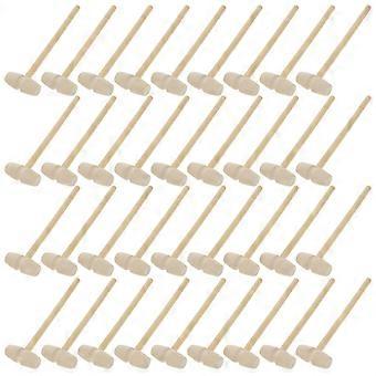 36Pcs Kids Wooden Hammer Toys for Kids Playing Mini Mallet Hammer Set