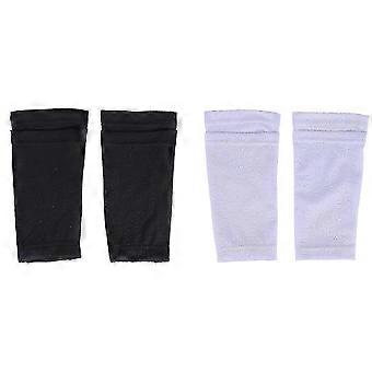 2Pairs Soccer Shin Guard Socks Breathable Soccer Shin Guard Sleeves Shin Pads Holder for Kicking Ball Running Cycling Sm