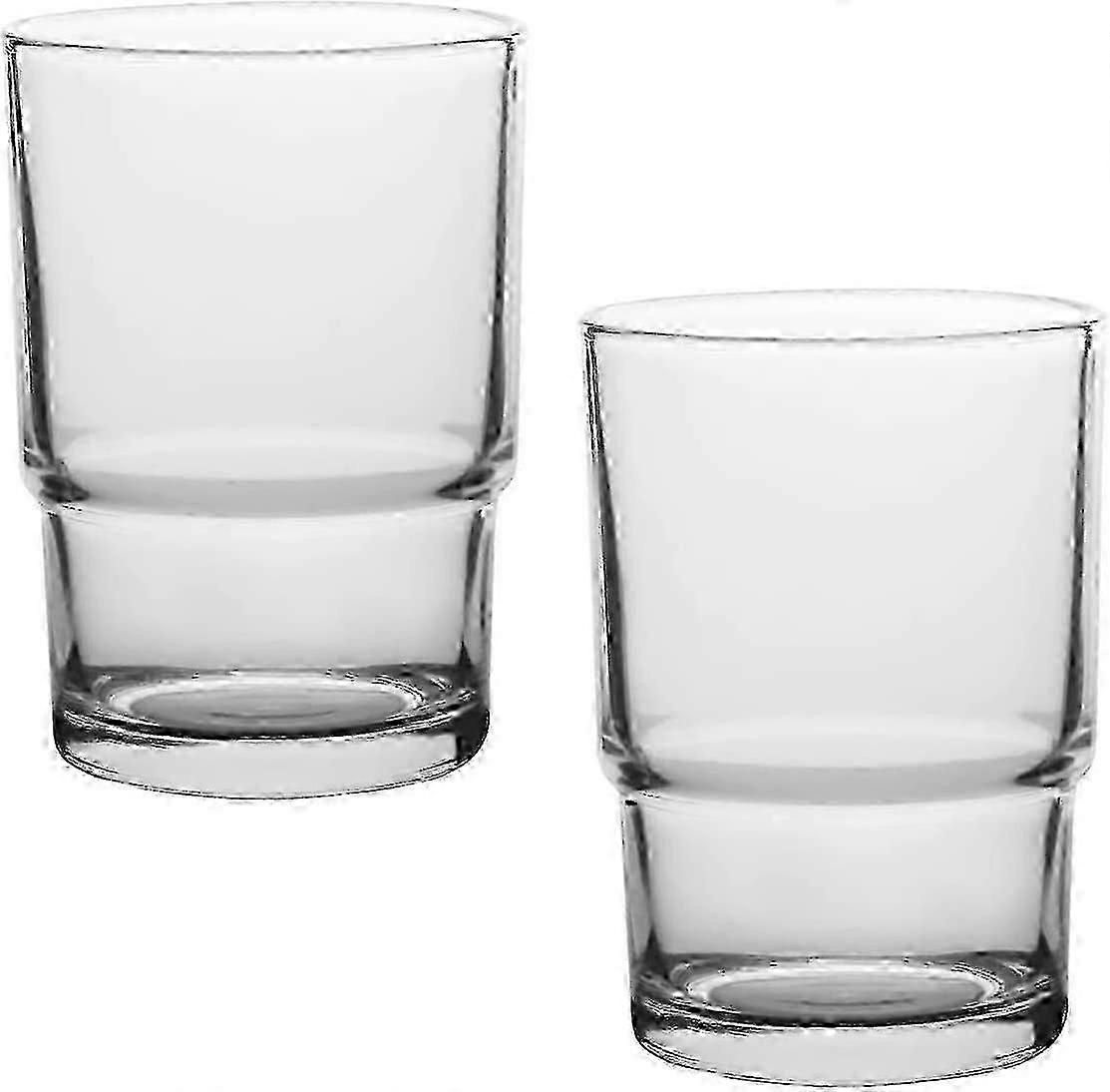2pcs Transparent Glass Toothbrush Mug, Replacement Cups compatible Wall Mounted Holder