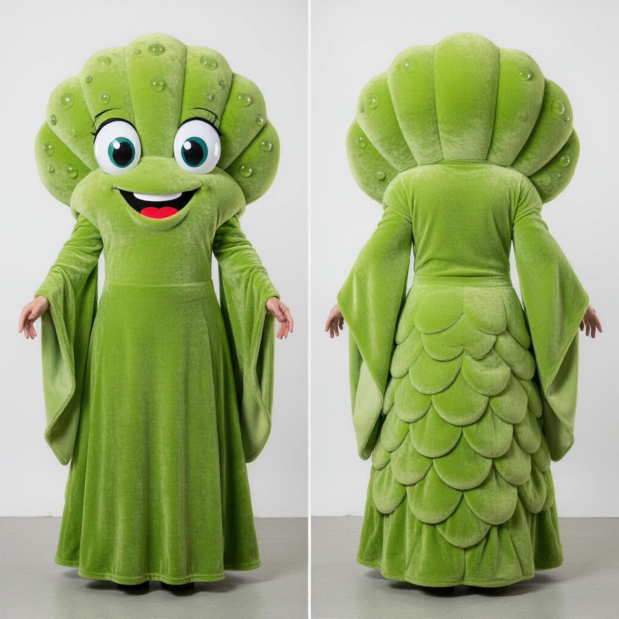 MASTICOT Lime Green Bubbly Oyster Mascot