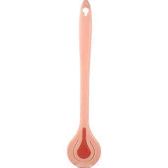 Rubbing Bath Tool Long Handle Scrubber Exfoliating Brush Bathroom Use Pink 37.00X8.00X2.00cm Circulation Promotion 1Pack