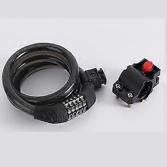 Bike Lock, 4-Digit Password Bicycle Lock Portable Anti Theft Bike Password Lock Resettable Combinations 4 Digits Codes Lock-inst