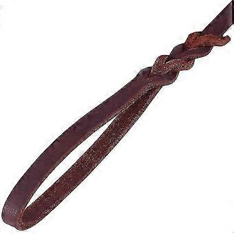 Heavy Duty lederen hondenriem huisdier training gevlochten hondenriem voor middelgrote en grote honden (1,5 m)
