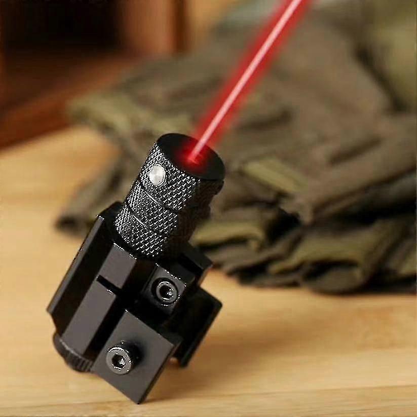Mini Infrared Laser Aiming Flashlight Adjustable Red Beam 20m Range