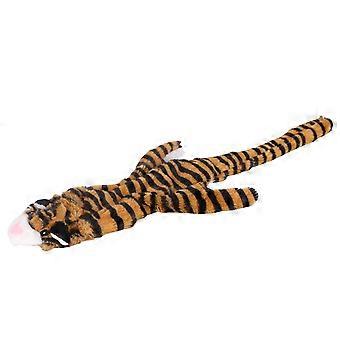 Squeaky Stuffingless Dog Toys for Durable Chewing Tiger Plush