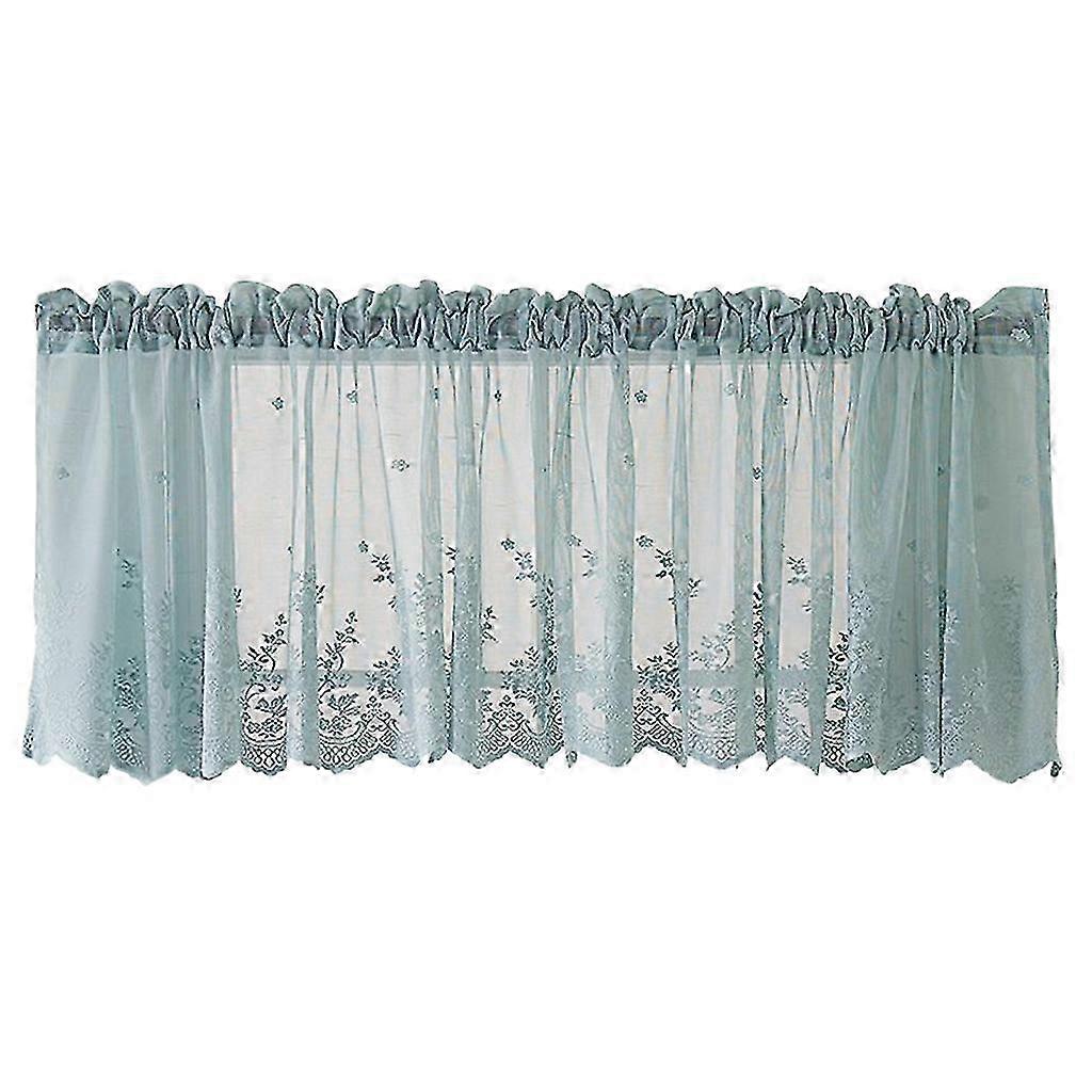 Textured Embroidered Voile Valance