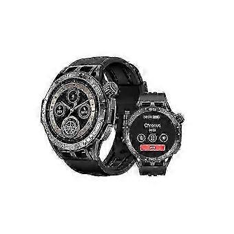 Men 1 43 Amoled Bluetooth Calls IP68 120 Sports Modes Black LA102 Rugged Smartwatch For