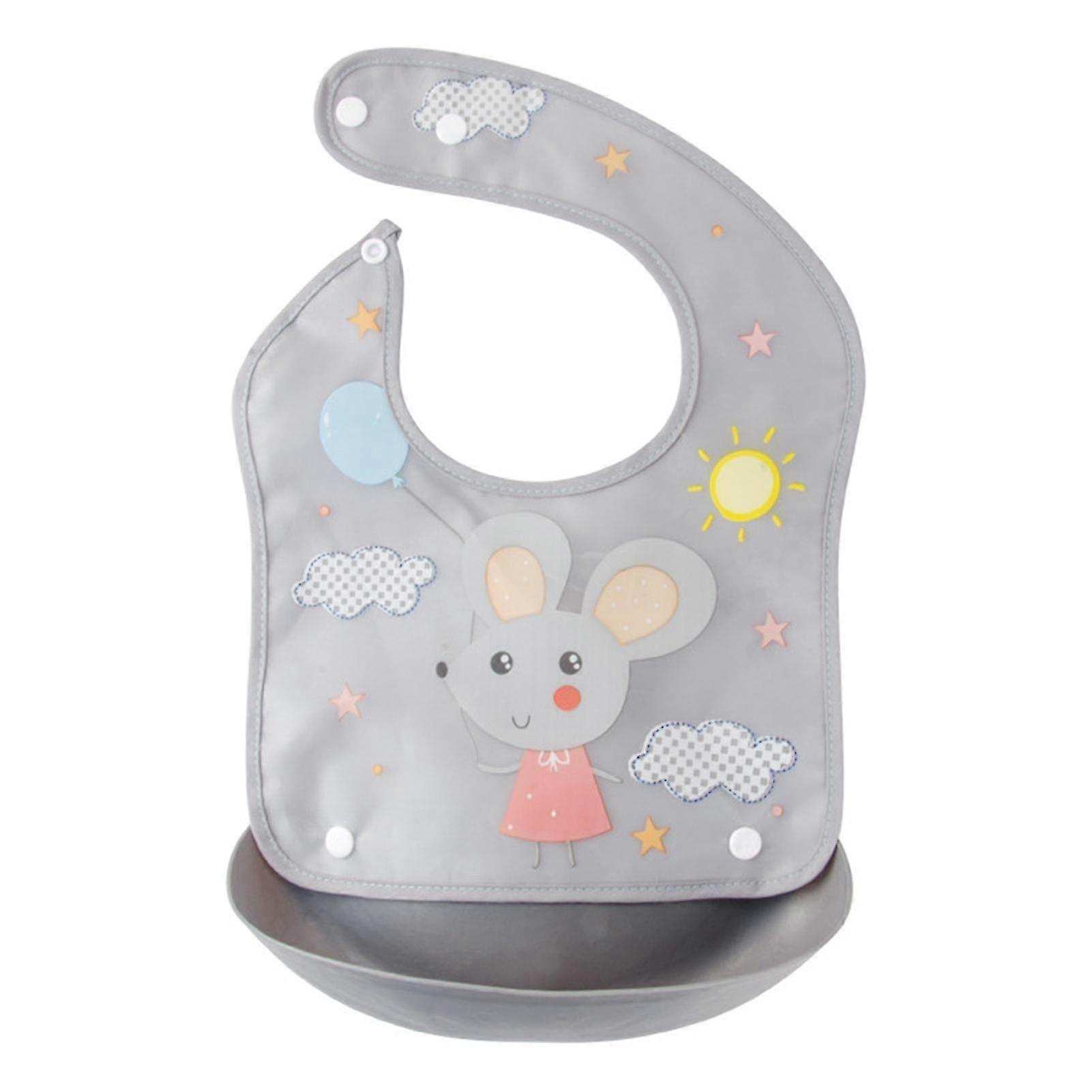 Adjustable Waterproof Cartoon Baby Bib