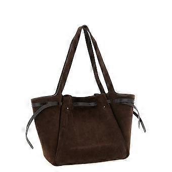 Tory Burch Brown Bovine Leather Tote Bag