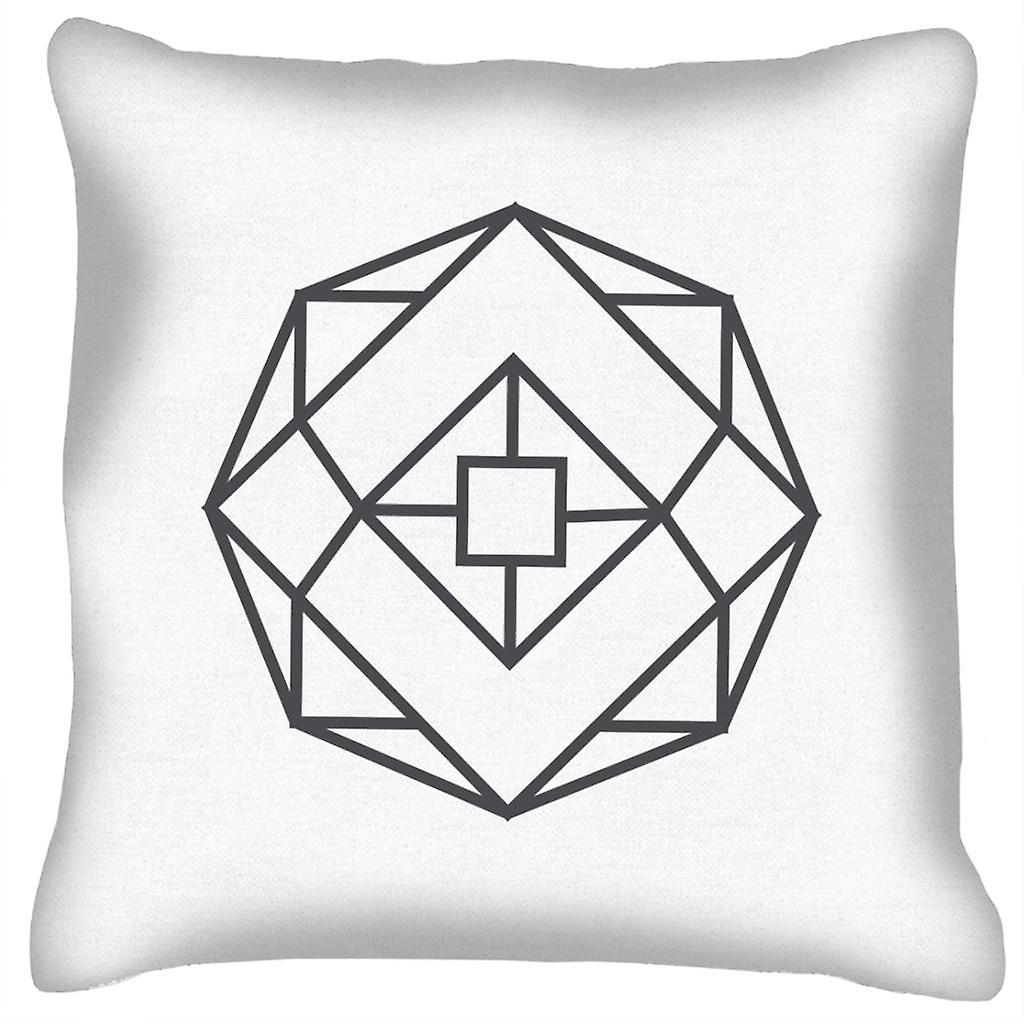 Geometric Shape Square Symbol Cushion