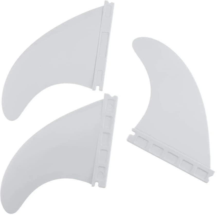 3 Fins Fibreglass Surfboard Fins Thruster Future Style Fin Surfing Gearwhite