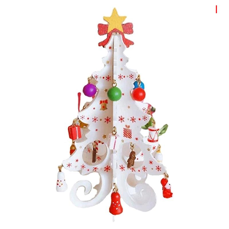 Creative Diy Wooden Christmas Tree Decoration Christmas Gift Ornament Xmas Tree