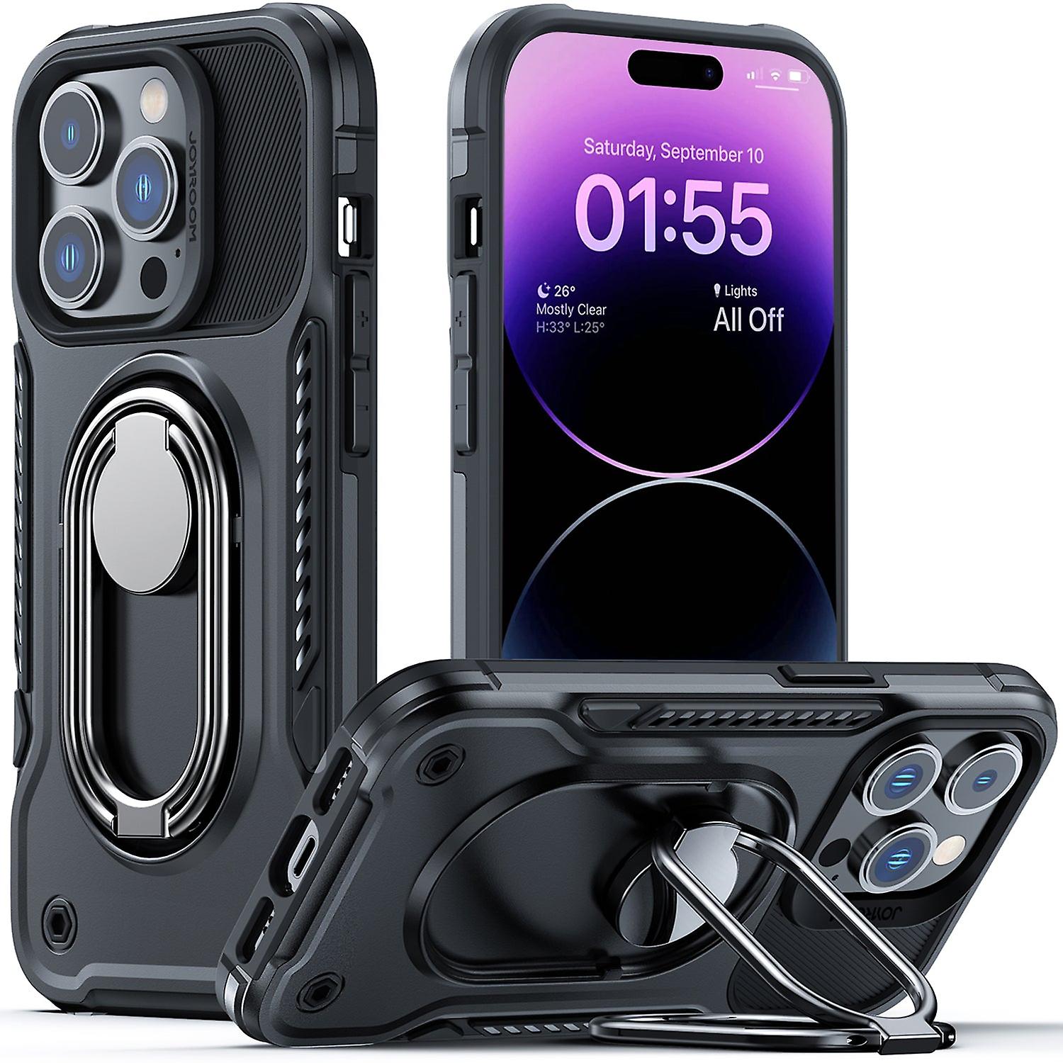 Protective Case For IPhone 14 With 360° Rotatable Magnetic Stand, Shockproof Phone Cover