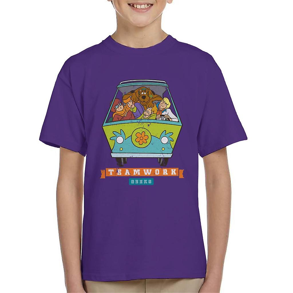 Scooby Doo Sports Teamwork Geeks Kid's T-Shirt