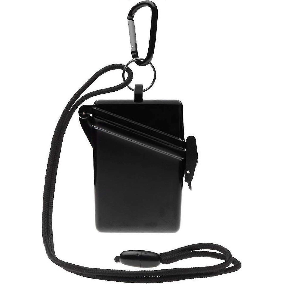 ヴィッツ Surfsafe 軽量防水スポーツ ケースの w/ストラップ ・ カラビナ - ブラック