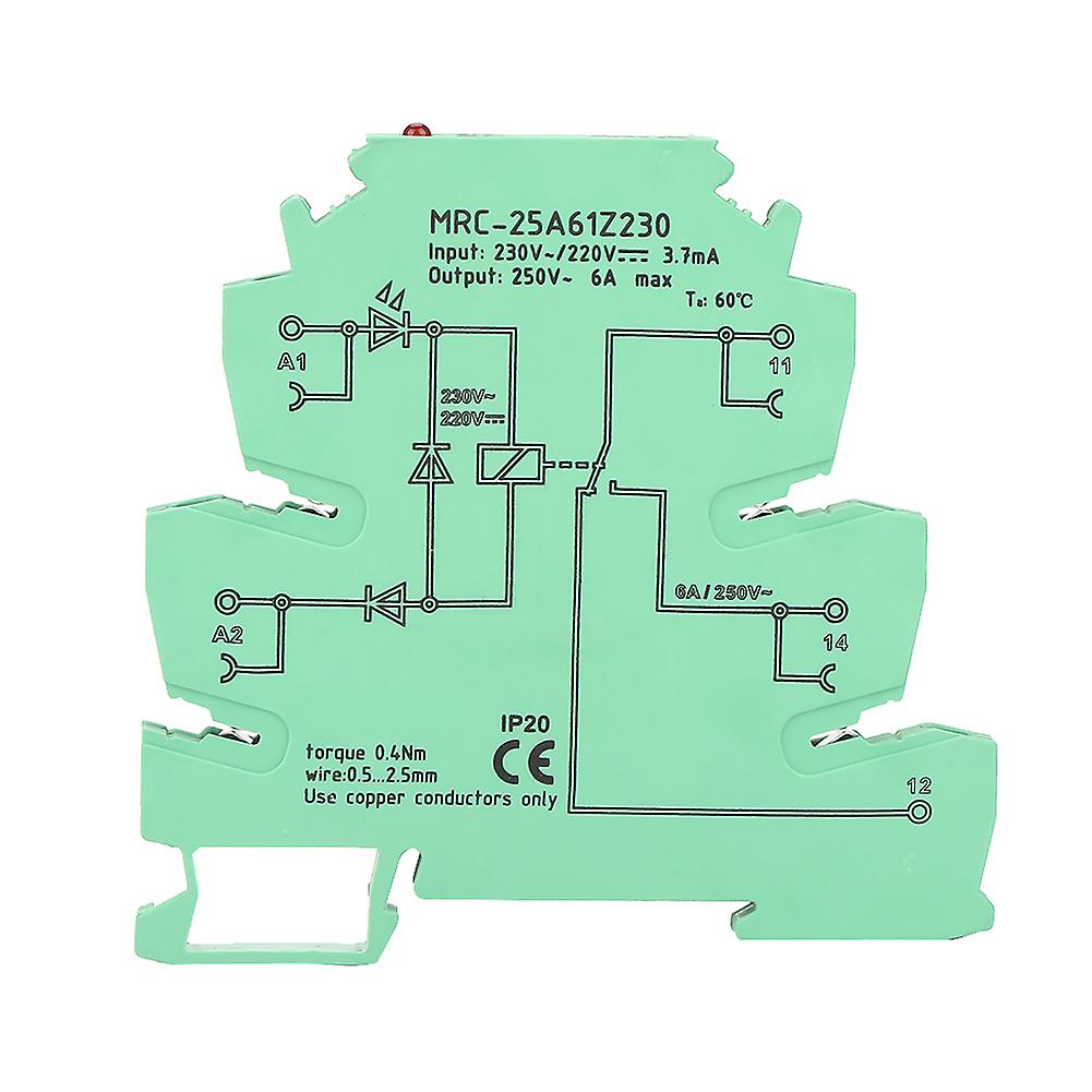 MRC-25A61Z230 Module Relais 1NO 1NC 230V - Interface PLC Électromagnétique