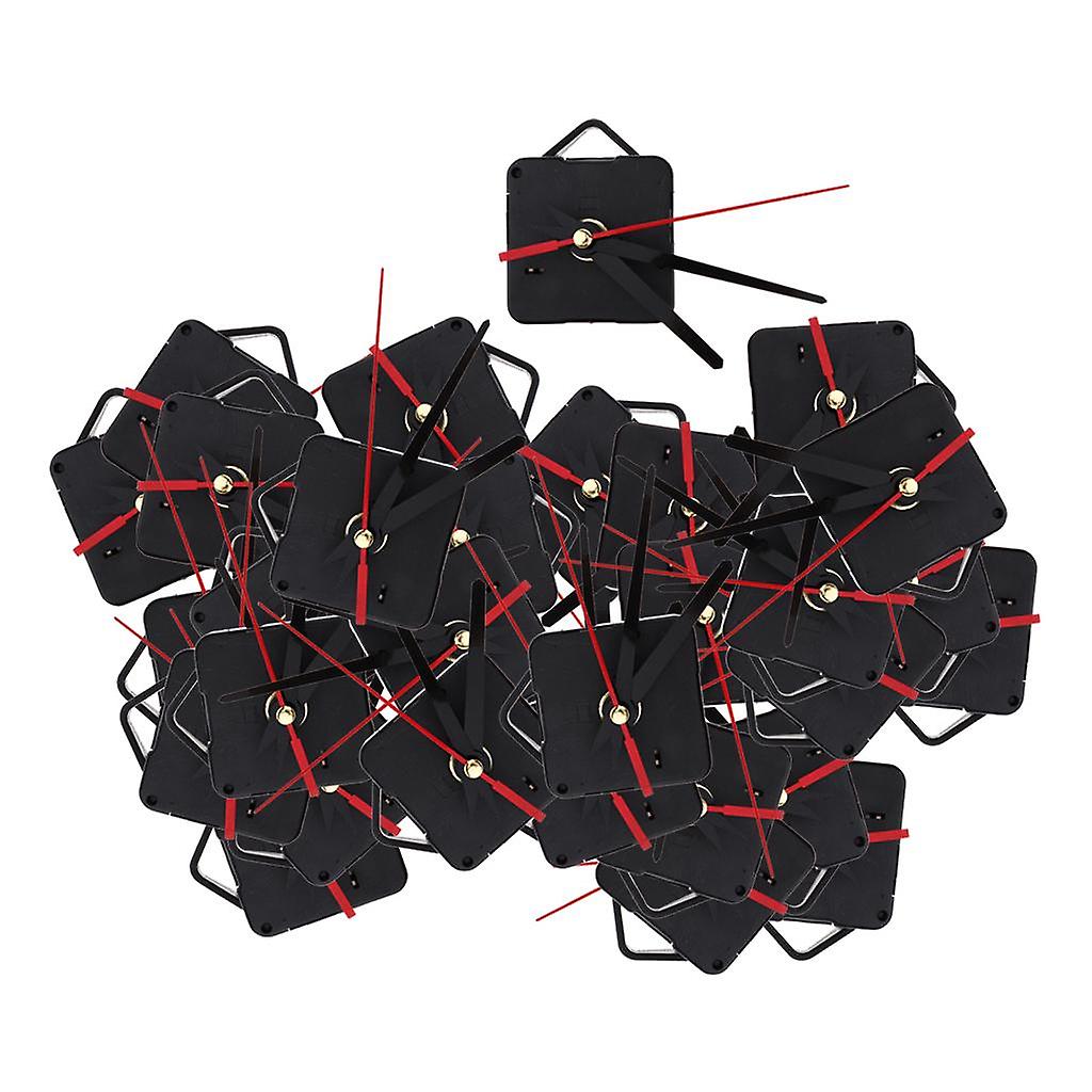 30x Red Black Quartz Wall Clock Movement Mechanism with Pointer DIY Repair
