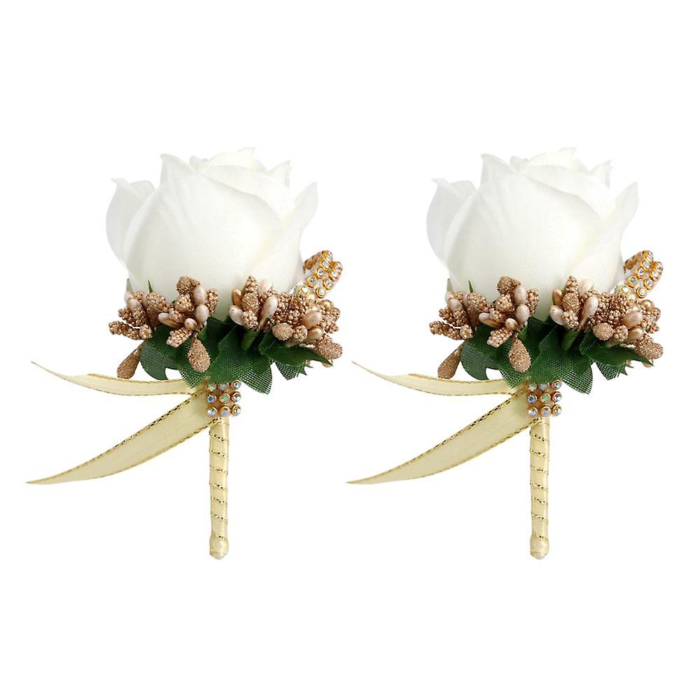 Corsage Bloem Pols Bruiloft Plastic Deco