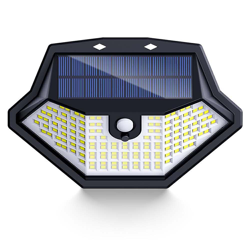 134 Led Solar Light With 3 Modes, Pir Motion Sensor, Ip65 Waterproof Wall Lamp