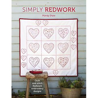 Simplesmente Redwork Quilt And Stitch Redwork Embroidery Designs - Mandy Shaw
