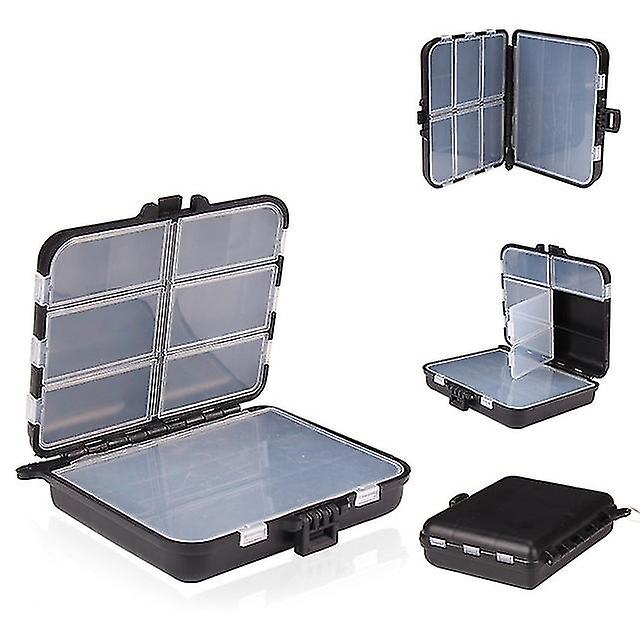 1pcs Angelköder wasserdichte doppelseitig offene Köder Angelgerät Box Multifunktionaler Haken Hartköder Zubehörbox