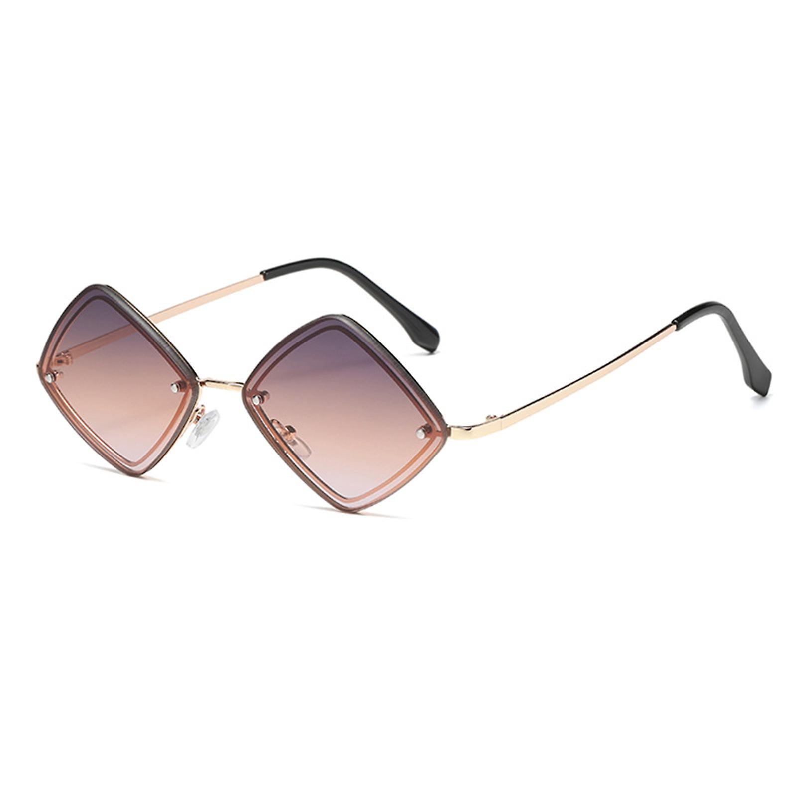 Retro Diamond Shape Sunglasses Ultra Light Durable Metal Frame Polarized Sunglasses For Sports And Outdoor Activities