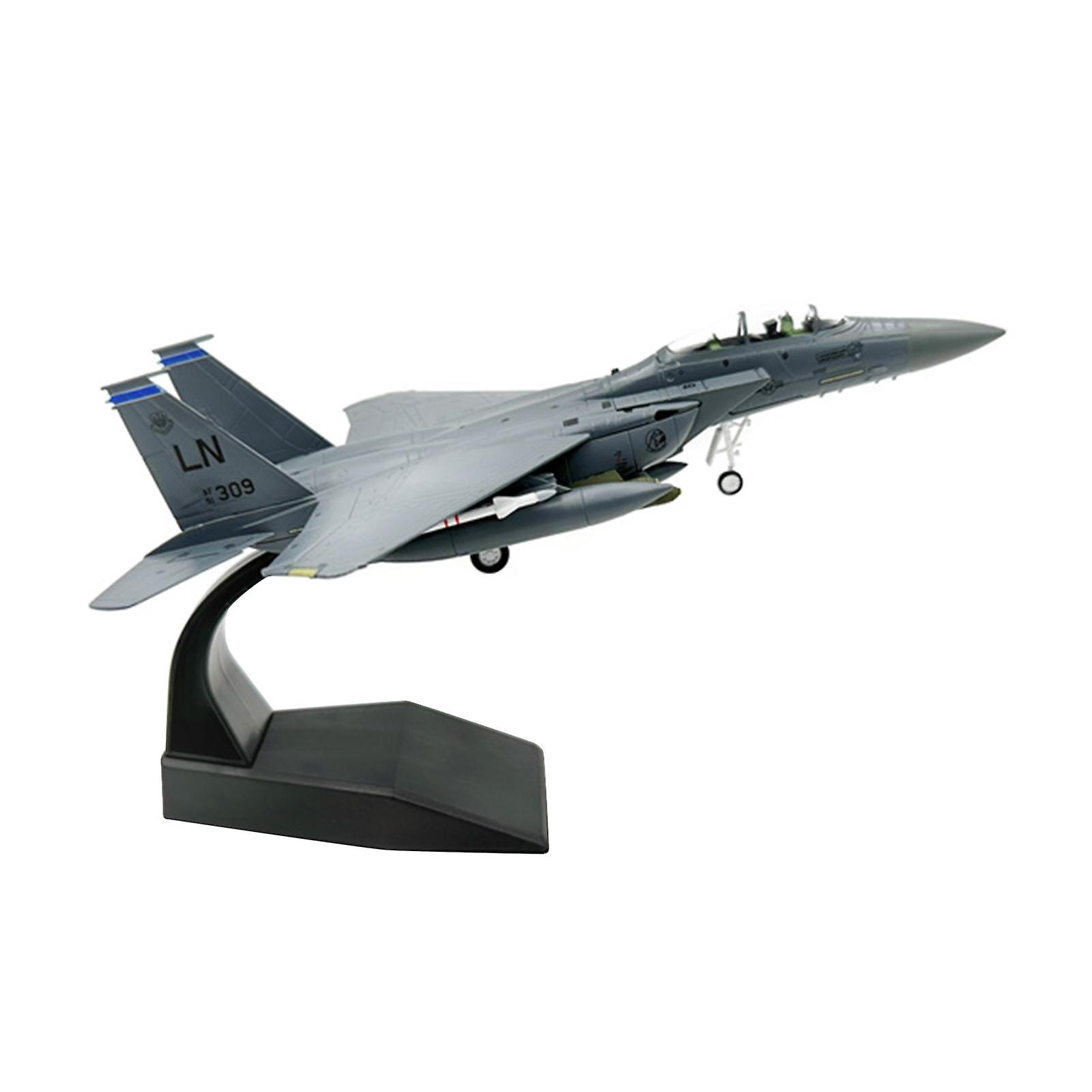 1/100 Scale F15E Fighter Diecast Model Airplane Display for Cafe Living Room