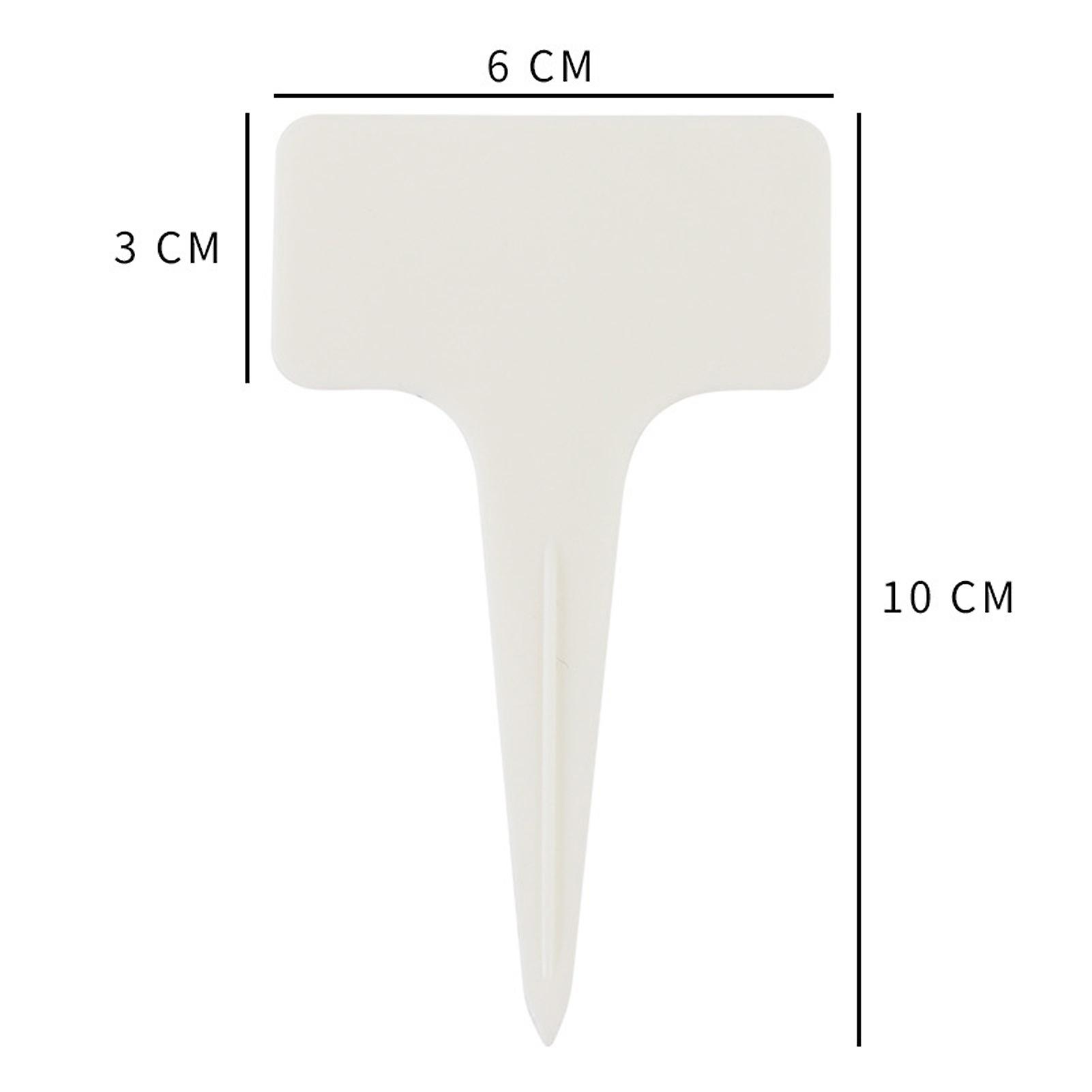 Plant Classification Tag 20PCS T Shape Garden Labels Thickening Garden Plant Tag Plant Classification Sorting Sign Tag White