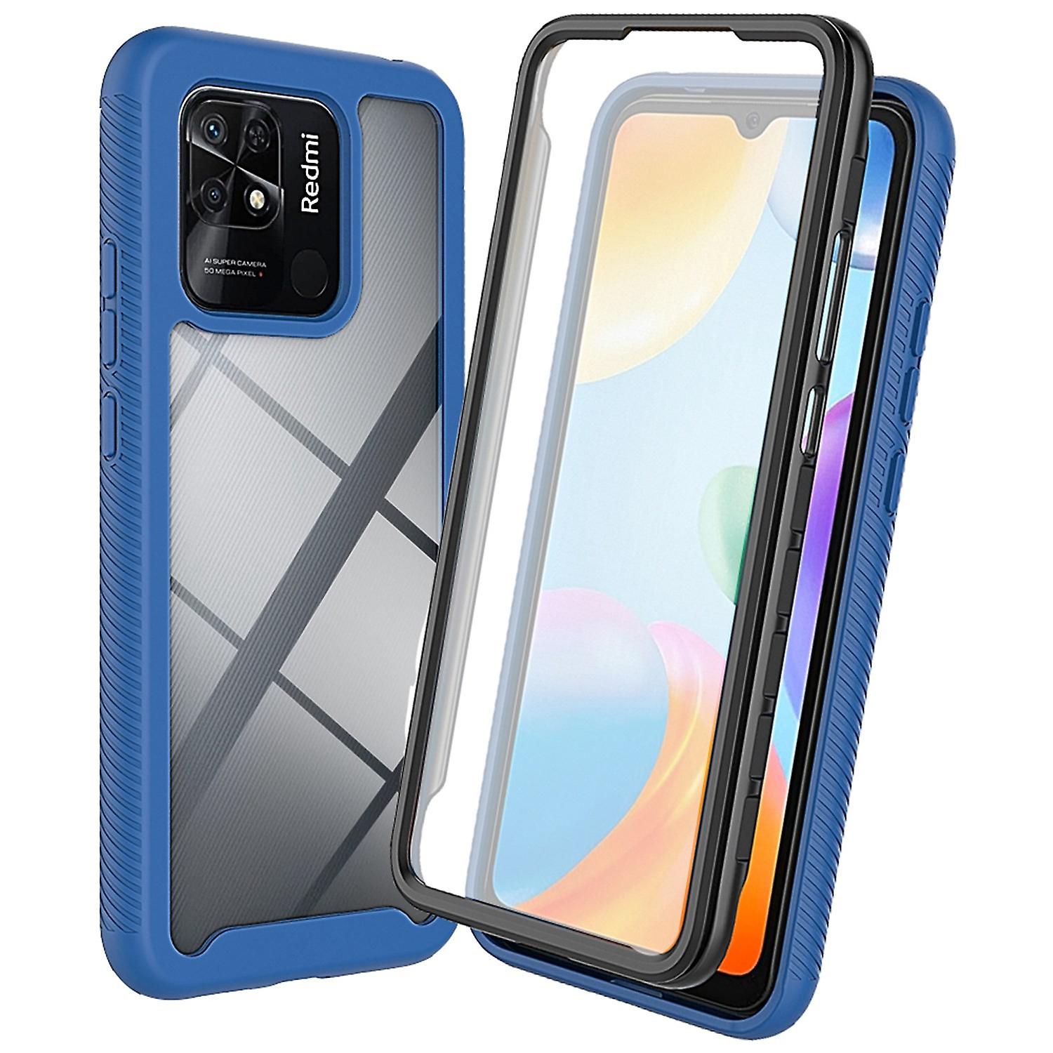 Case for Xiaomimi 10C,Full Covering Wear-resistant 3-in-1 Mobile Phone Shell with PET Screen Protect