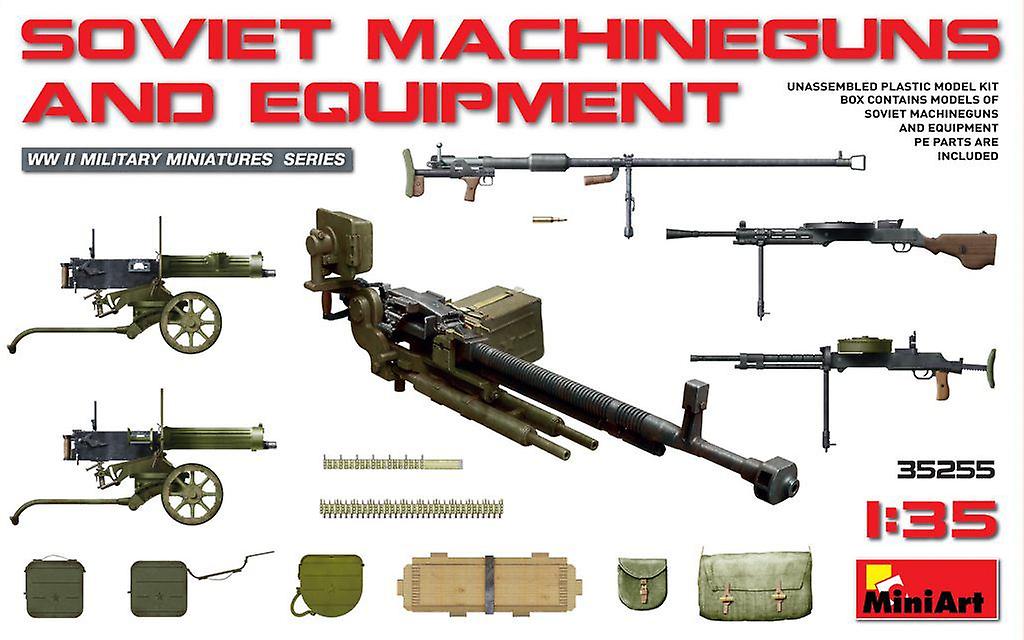 Miniart MIN35255 Miniart 1:35 - Soviet Machine Guns & Equipment Plastic Unpainted Accessories Scale model