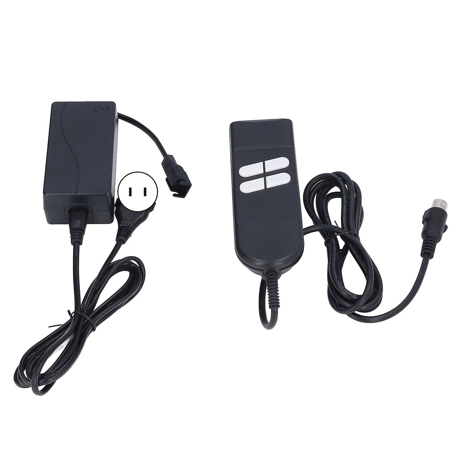 4-Button Electric Recliner Remote with 5-Pin Switch for US Sofas (100-240V)